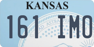 KS license plate 161IMO
