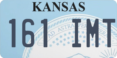 KS license plate 161IMT