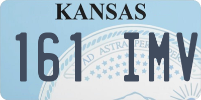 KS license plate 161IMV