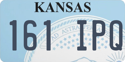 KS license plate 161IPQ