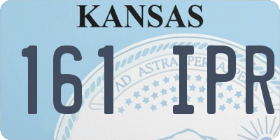 KS license plate 161IPR