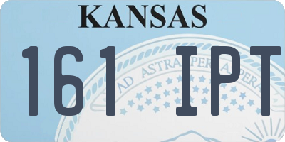 KS license plate 161IPT
