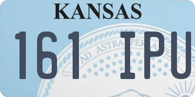 KS license plate 161IPU