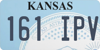 KS license plate 161IPV
