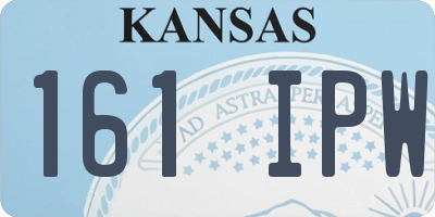 KS license plate 161IPW
