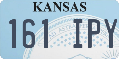KS license plate 161IPY