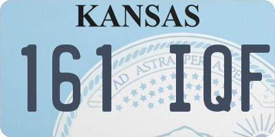 KS license plate 161IQF