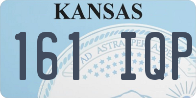 KS license plate 161IQP