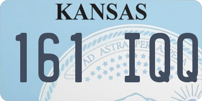 KS license plate 161IQQ