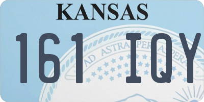 KS license plate 161IQY