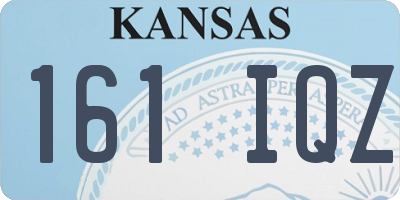 KS license plate 161IQZ