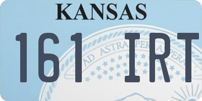 KS license plate 161IRT
