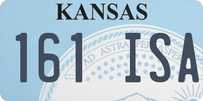 KS license plate 161ISA