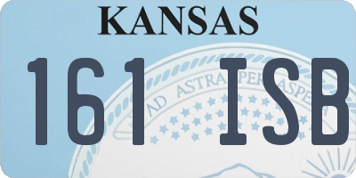 KS license plate 161ISB