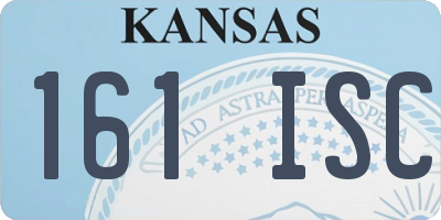 KS license plate 161ISC