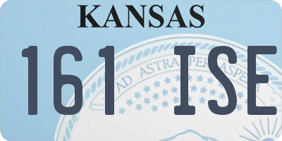 KS license plate 161ISE