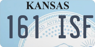 KS license plate 161ISF