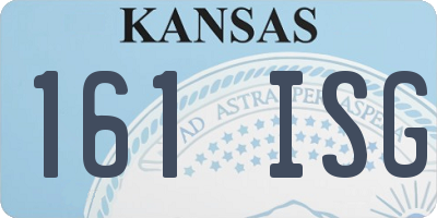 KS license plate 161ISG