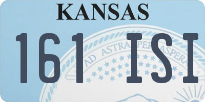 KS license plate 161ISI