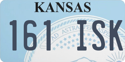 KS license plate 161ISK