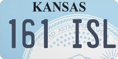 KS license plate 161ISL