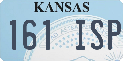 KS license plate 161ISP