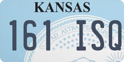 KS license plate 161ISQ