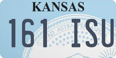 KS license plate 161ISU