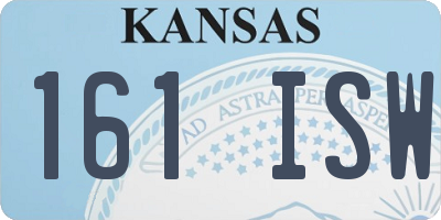 KS license plate 161ISW