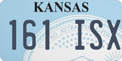 KS license plate 161ISX