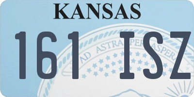 KS license plate 161ISZ