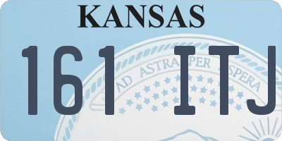 KS license plate 161ITJ