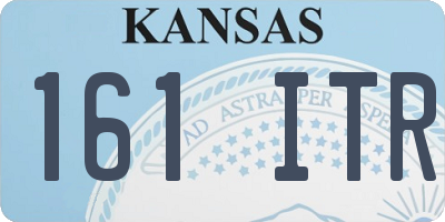 KS license plate 161ITR