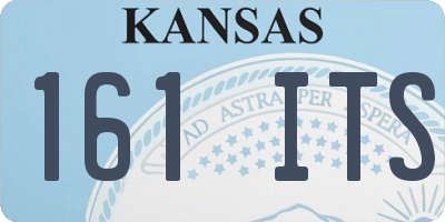 KS license plate 161ITS