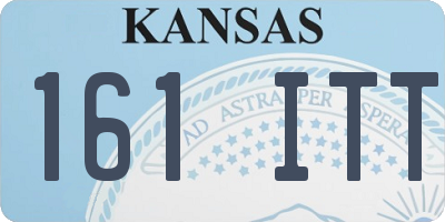 KS license plate 161ITT