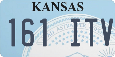 KS license plate 161ITV
