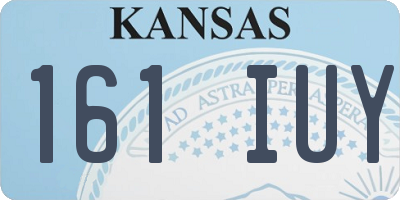 KS license plate 161IUY