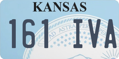 KS license plate 161IVA