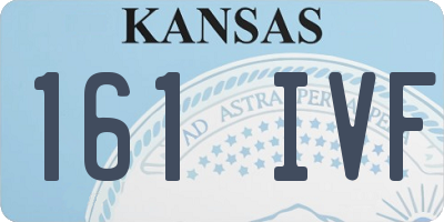 KS license plate 161IVF