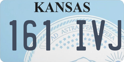 KS license plate 161IVJ