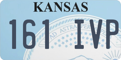 KS license plate 161IVP