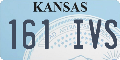KS license plate 161IVS