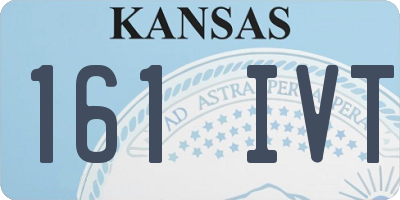 KS license plate 161IVT