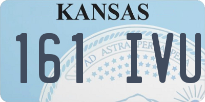 KS license plate 161IVU