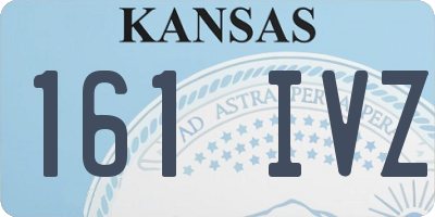 KS license plate 161IVZ
