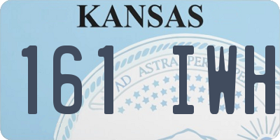 KS license plate 161IWH