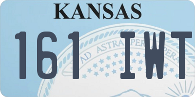 KS license plate 161IWT