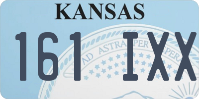 KS license plate 161IXX