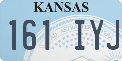 KS license plate 161IYJ