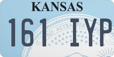 KS license plate 161IYP